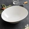 Elegant White Ceramic Deep Plate