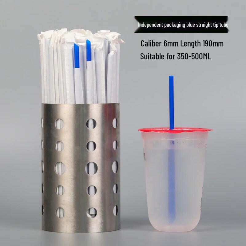 Qiwai Food-Grade Thin Extra Long Disposable Plastic Straws