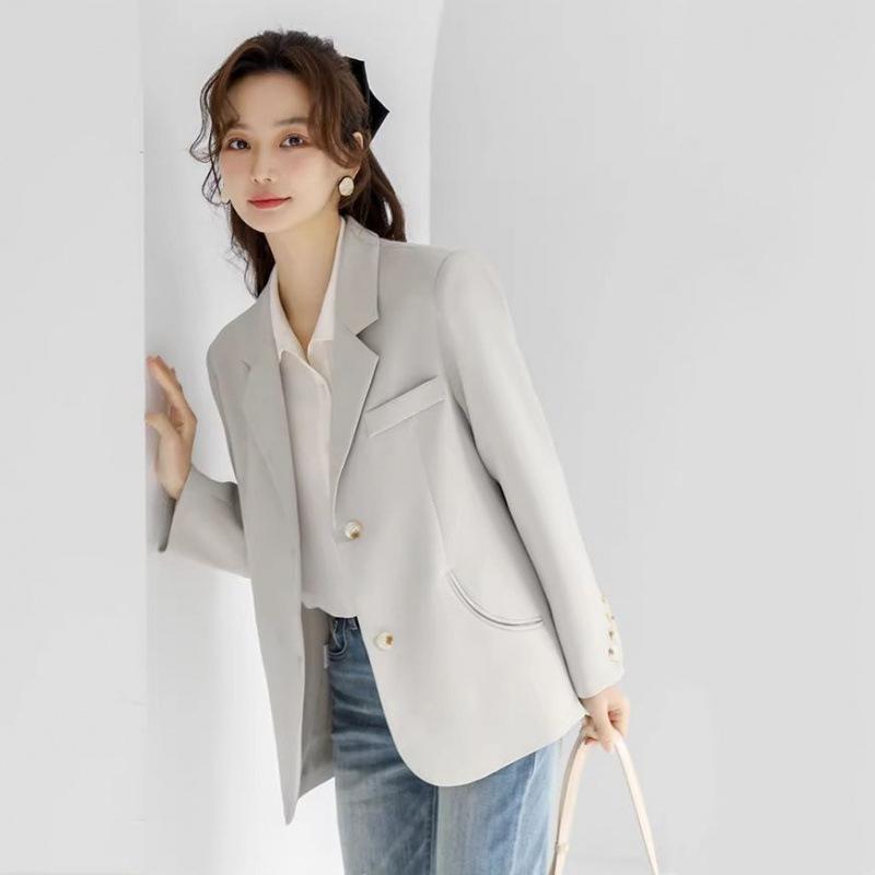 Suit Jacket Women's New Korean Small Design Sense Niche Spring and Autumn Thin Small Suit Top