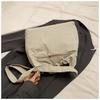 Women's Solid Color Tote Bag Wide Shoulder Strap Shoulder Bag Crossbody Bag