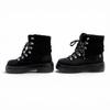 Great CHANEL Short Boots Coconeige Black Suede Leather Women 36 G37813 Used