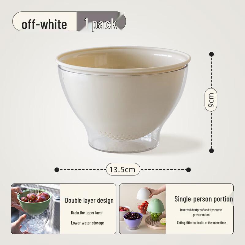 Mini Double-Layer Draining Fruit Washing Basket