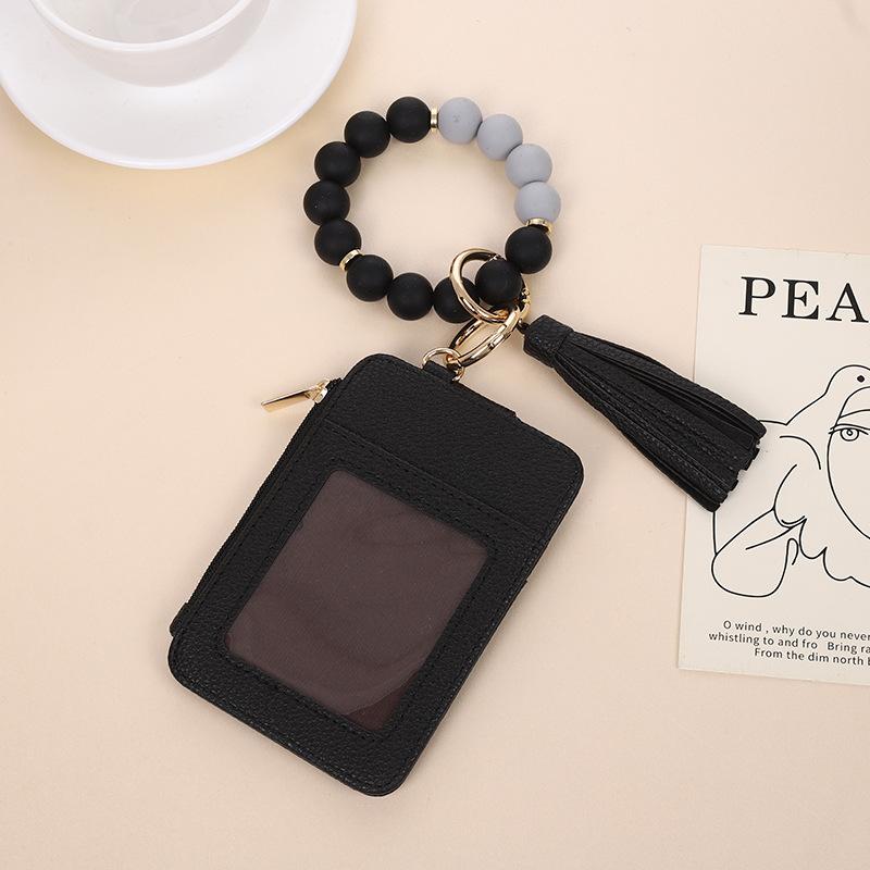 

Новый силиконовый автобус держатель банковских карт браслет из бисера дамская личность креативный запястье кошелек для монет