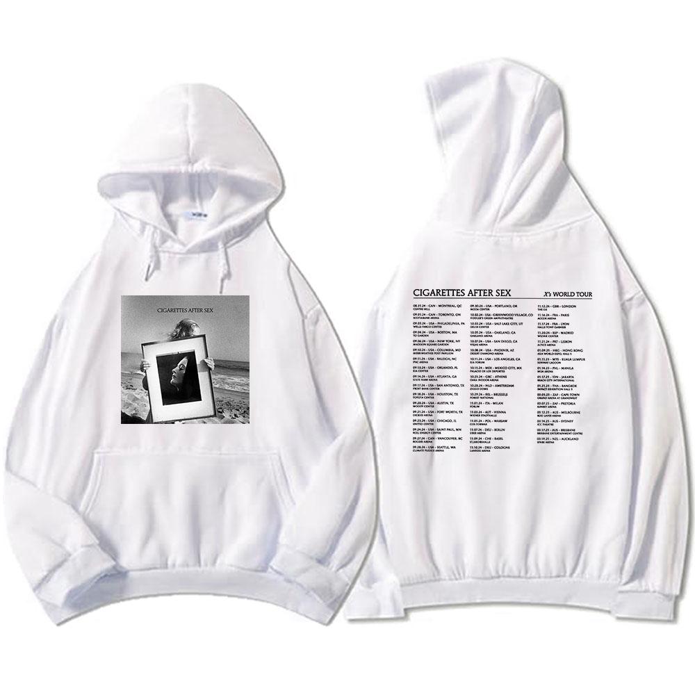 World Tour Cigarettes After Sex Hoodies Winter Men Women Heavy Mental Sweatshirts Long Sleeve Graphic Print Sudaderas