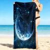 1Pc Cosmic Planet Journey Beach Towel, Quick Dry, Multi-Use for Beach Pool Gym Yoga Home Travel, Christmas, Halloween, Xmas Gift M928733