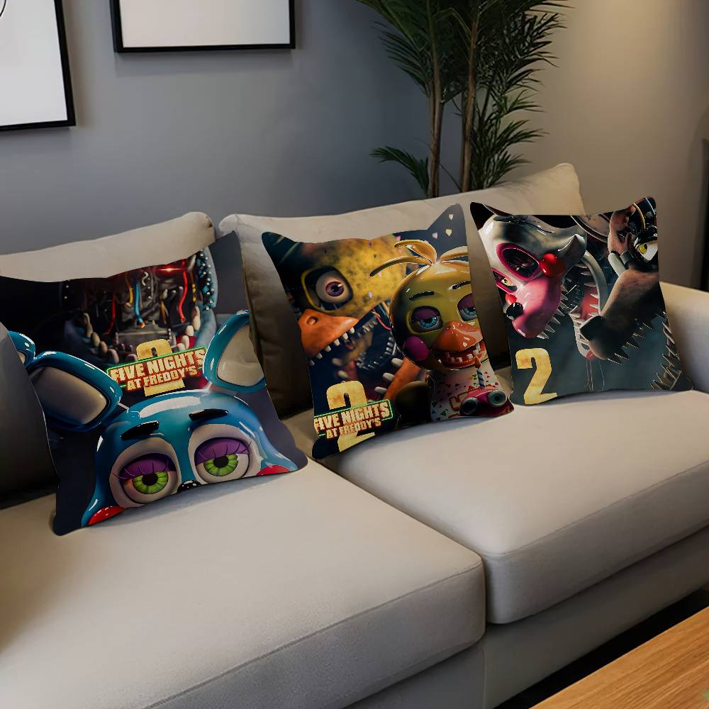 F-Fnaf F-Five-nights-At-Freddys Personalized Pillow Cover Kids Bedroom Wild Party Decor Pillowcase Kid Birthday Shower Gift
