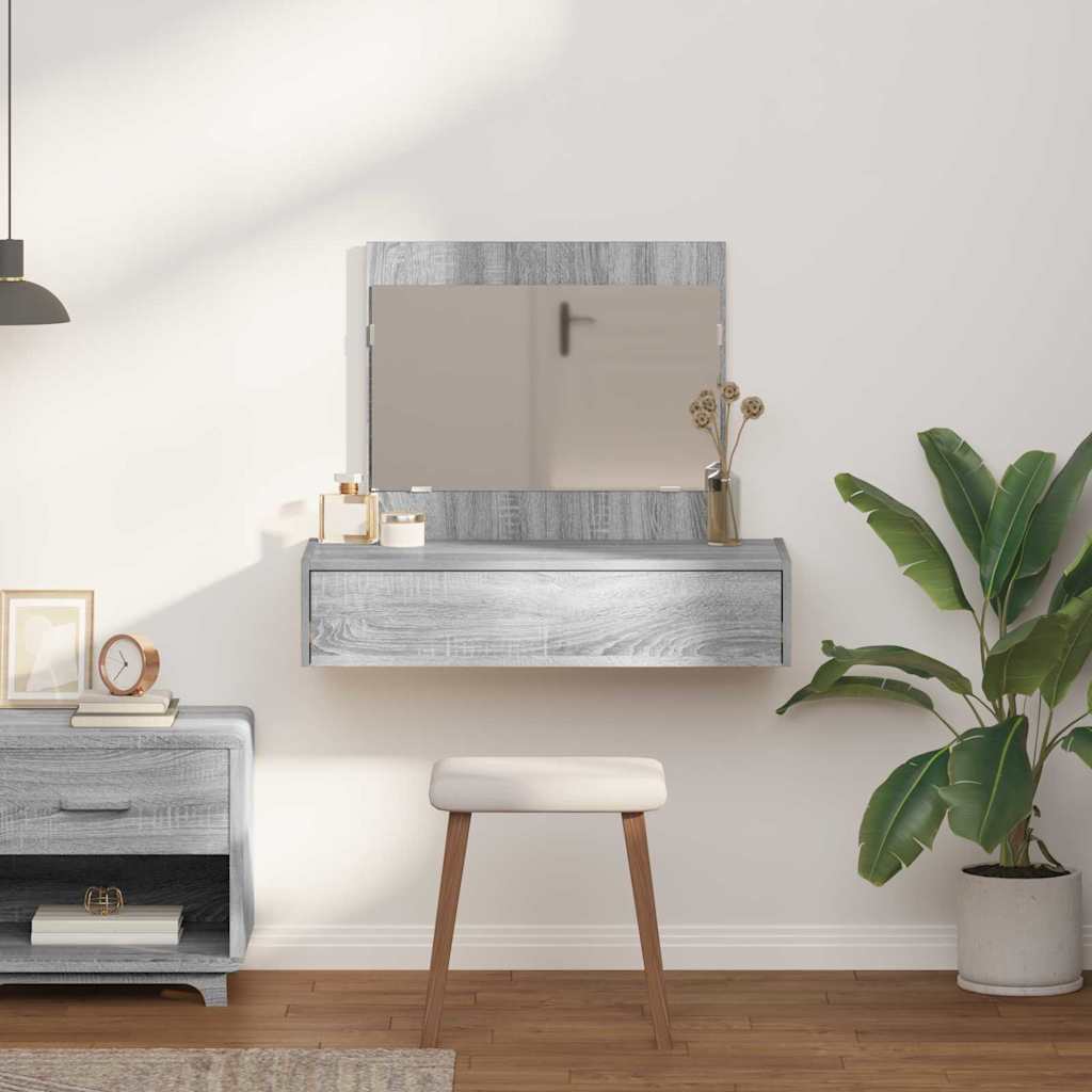 Dressing Table Grey 83 x 40 x 70 cm Engineered Wood