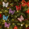 Glitter Christmas Tree Decorations Artificial Xmas Tree Pendants  Festival Decoration