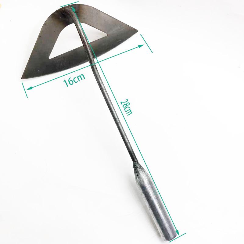 

Хорошая закалка, процесс ковки, садовая мотыга, многофункциональная прочная маленькая мотыга 1PC серебряный