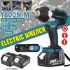 1800N.M Torque Brushless Electric Impact Wrench For Trucks 1/2 inches Cordless Wrench Driver Tool For 18V Battery Blue 388VF