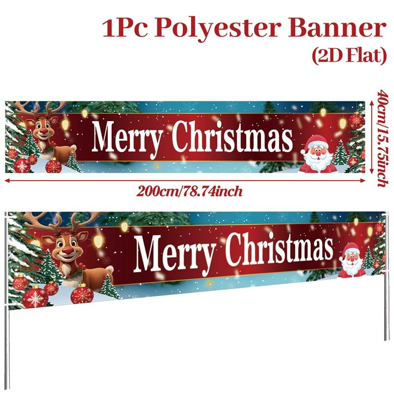 Frohe Weihnachten Banner Weihnachtsfeier Dekoration Kinder Mitgebsel 2026 Weihnachten Weihnachtsmann Banner Navidad Natal Neujahrsgeschenk 2026