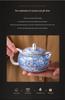 2025 Silver-Plated Ceramic Gongfu Tea Set with Teapot and Cups in Gift Box