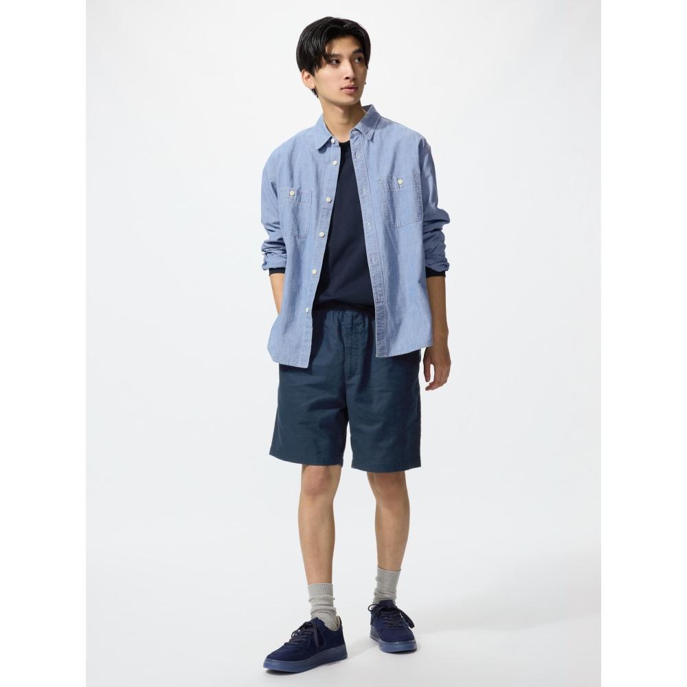 Uniqlo Japan Linen Blend Easy Shorts