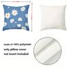 1 Pieces Bohemian Daisy Print Square Throw Pillow Cases Pattern Cushion Cover Suitable For Sofa Bedroom Car Pillow Cover