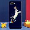 Cute Rainbow Unicorn Case For Oppo A16 A76 A96 A58 A78 A98 A5 A9 A91 A15 A17 A77 A52 A72 A74 A94 A54S A57S Cover
