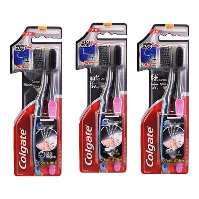 Colgate Slim Soft Charcoal Spiral Toothbrush