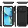 Aluminium-Stoßstange Metall Stoßfeste Hülle für iPhone 17 16 17e Air 15 14 Plus 13 Pro Max Heavy Duty Outdoor Sport Schutzhülle