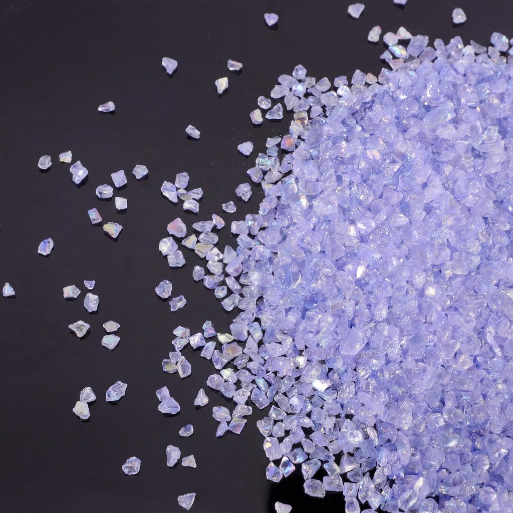 Glass Crushed Stone AB Iridescence