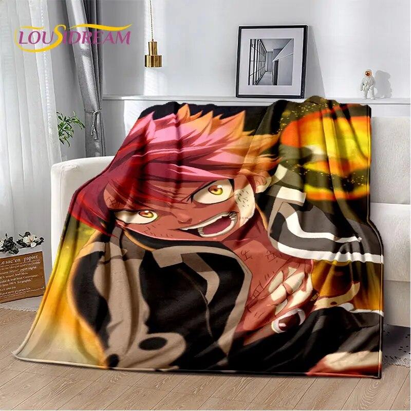 Fairy Tail Japan Anime Cartoon Soft Plush Blanket,Flannel Blanket Throw Blanket for Living Room Bedroom Bed Sofa Picnic Cove Kid
