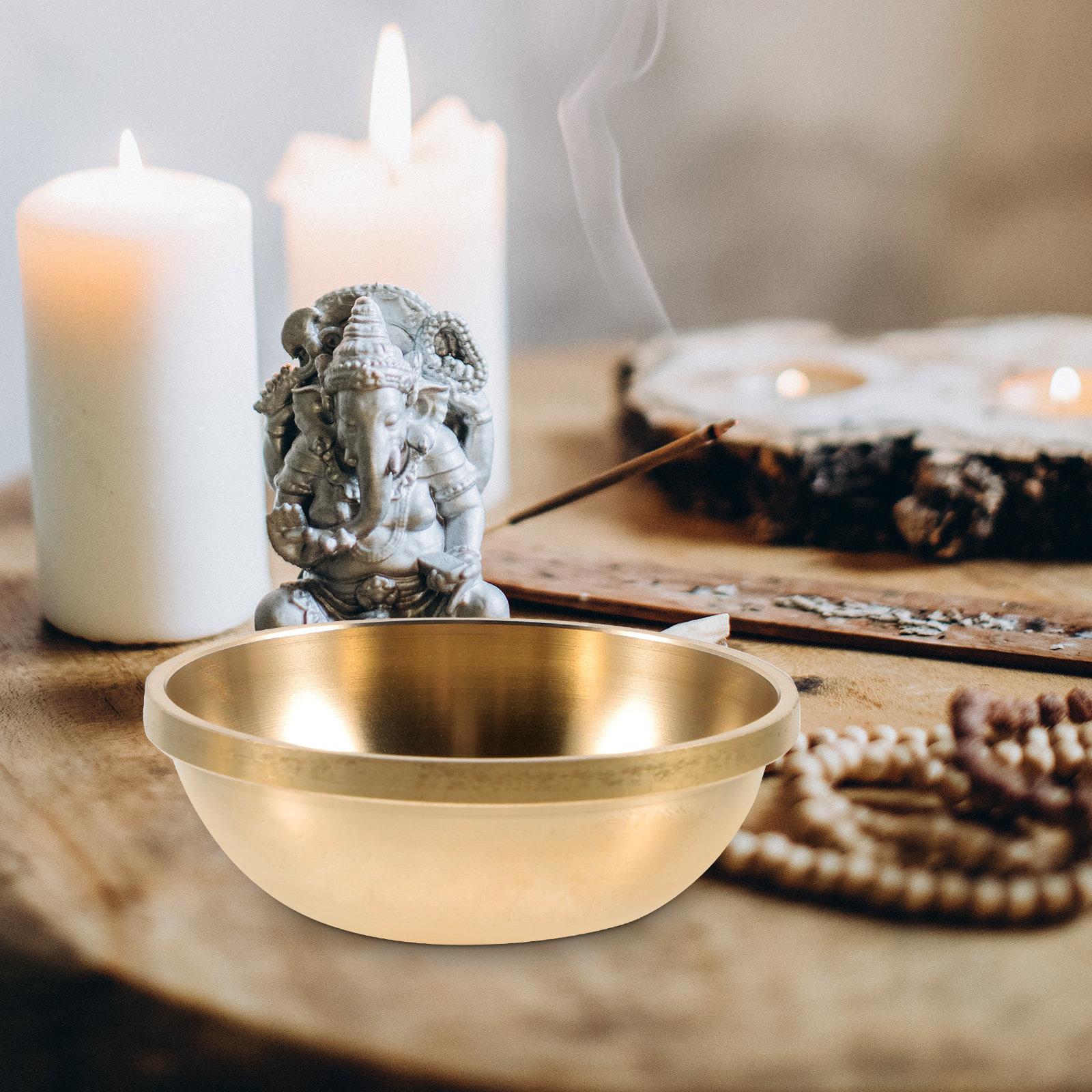 

5Pcs Brass Offering Bowls Traditional Design Buddhist Worship Cups Easy Clean Temple Water Cups Offering Bowl Brass Worship Bowl China Mainland