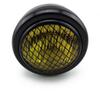 TASWK Universal Motorcycle Glass Lens Headlight, 12V, 6.5 Inch, 18 Cm (Yellow)