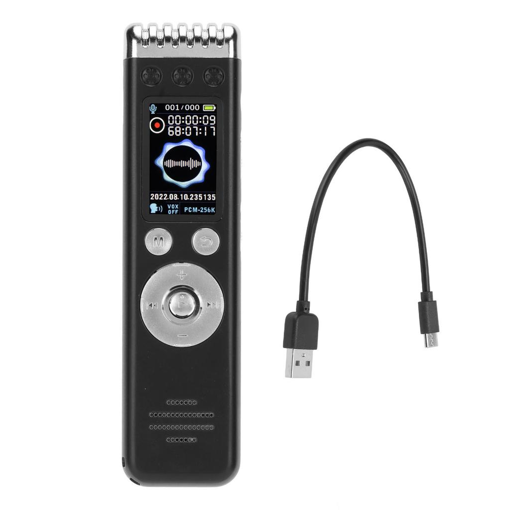 Digital Voice Recorder AI Intelligent HD Noise Reduction Voice Activated Recorder with Dual