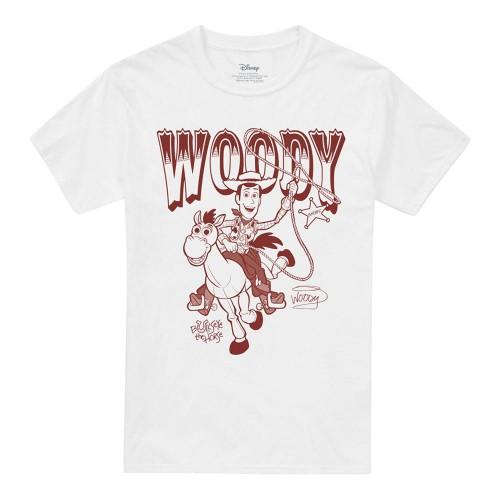 Toy Story Unisex Adult Woody and Bullseye T-Shirt
