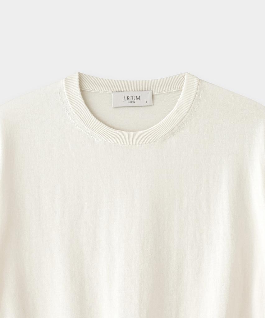Jeilium Cotton Summer Essential Round Neck Ivory (Dry Touch)