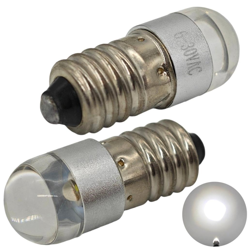4 Pcs E10 LED Bulb 6-30V CREE for Off-Road Flashlights