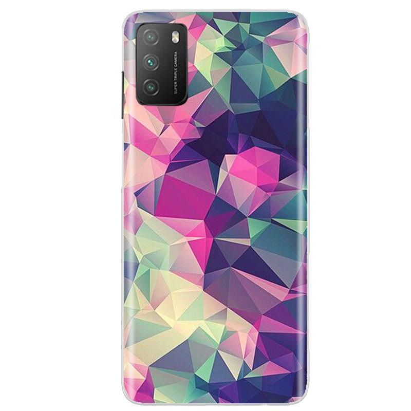Für POCO M3 Hülle, Weiche Silikon-Rückseite, Telefonhülle für Xiaomi Poco M3 Pro 5G, Rückseitige Abdeckung, Weiche TPU Coque für POCO M 3 M3 Silikonhülle