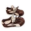 Retro lightweight soft sole shows small autumn sports shoes, pair of shoelaces, thick sole breathable women