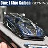 GRYNING 1/64 One: 1 Blue Carbon GT SHOW 2026 Resin Motor Vehicle Diecast Models Car Toys Collection Boy's Birthday Gifts