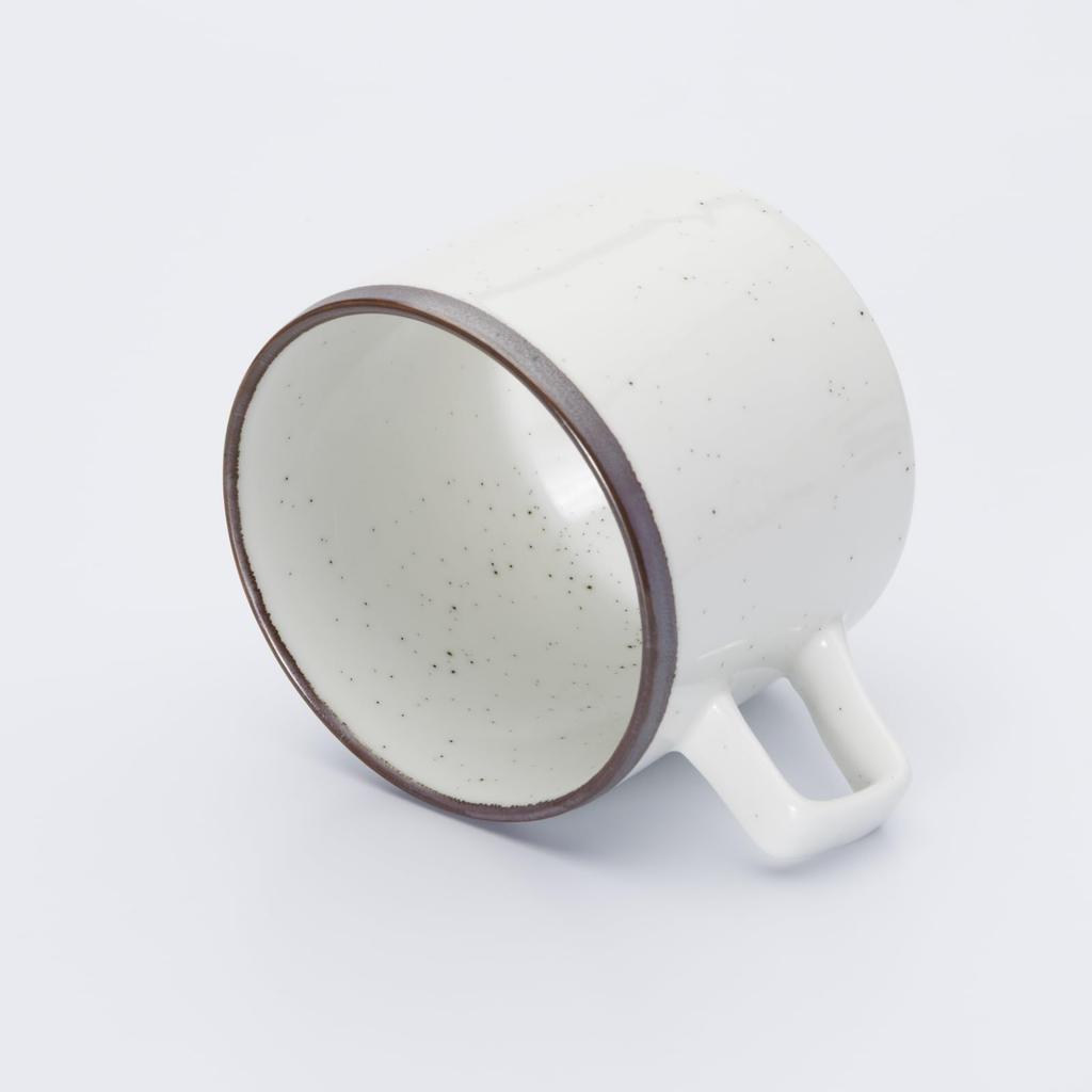 Aito Seisakusho Microwave and Dishwasher Mino Made In 567048 "Grain" Mug, Safe, Brown, Approx. 380ml, Ware, Japan,