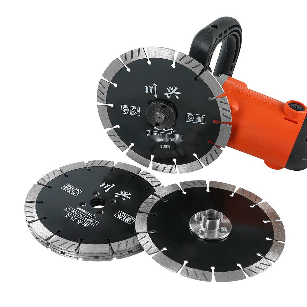 190mm Diamond Saw Blade for Concrete, Stone, and Granite Cutting - Suitable for Wall Slot and Angle Grinders