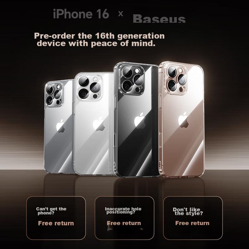 Baseus Ice-Clear Heat Dissipation | 100W Sales], IPhone 16 Pro Max Phone Case, 16 Pro Max Magsafe Magnetic Charging, Ultra-Thin Shockproof