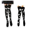 1 Pair Halloween Stockings Thigh High Long Stockings Over Knee Socks Bat Socks Cosplay Festival Stockings for Women Girl
