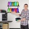 Space Saving Wall Mounted 3D Printer Filament Holder Metal Shelf 2-Tiers Spool Stoarge Stand For Workshop