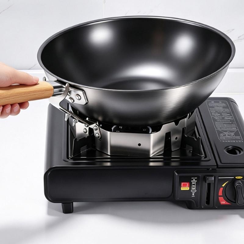 Gas Stove Cookware Support Rings, Rustproof Steel Gas Stove Windshield, Gather Fire Hood, Heat Saving for Home Cooking