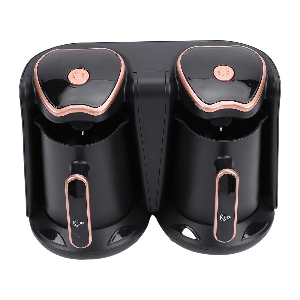 Máquina cafetera de café turco Temperatura ajustable Cafetera turca eléctrica con doble cazo para preparar 800W