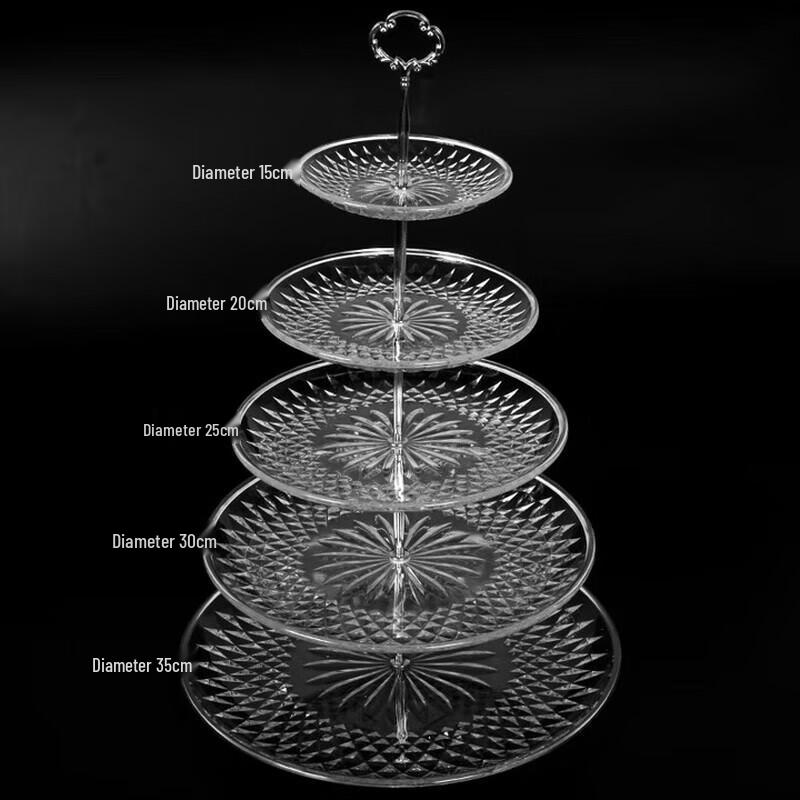Многоярусная акриловая подставка для фруктов