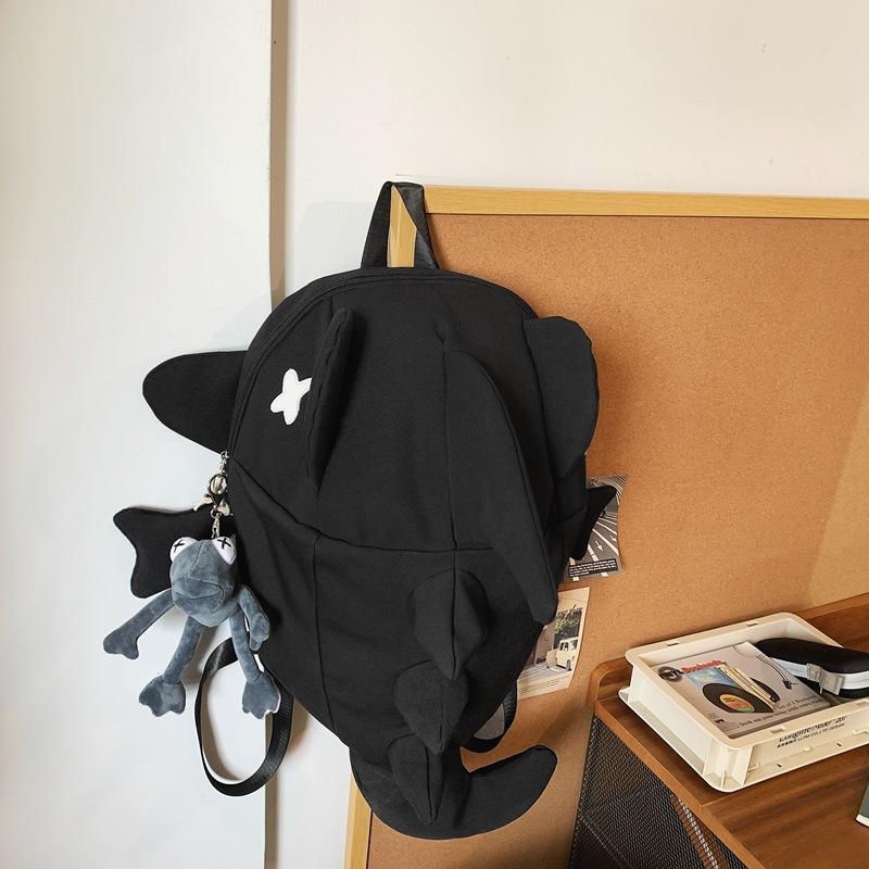 Kreativer Cartoon-Männer- und Frauen-Haifisch-Rucksack Persönlichkeit Lustiger Trend-Rucksack Große Kapazität Lässige Schultasche