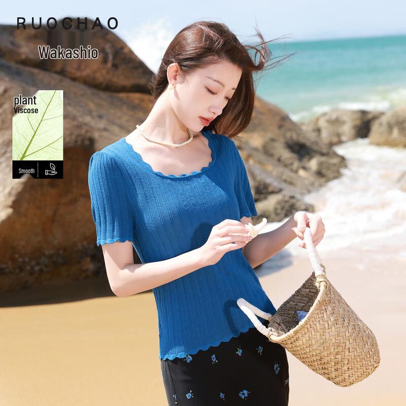 SanCai Plus Size Lace Square Neck Knit Top XXXL