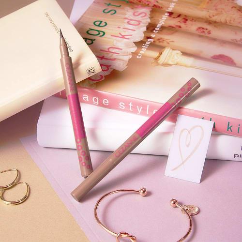 Cezanne Draw Eyeliner 20 Greige for Shadows 0.6ml Liquid Eyeliner to Highlight Eyelids
