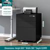 Mobile Steel Storage Cabinet with Wheels and Lockable Three Drawers
