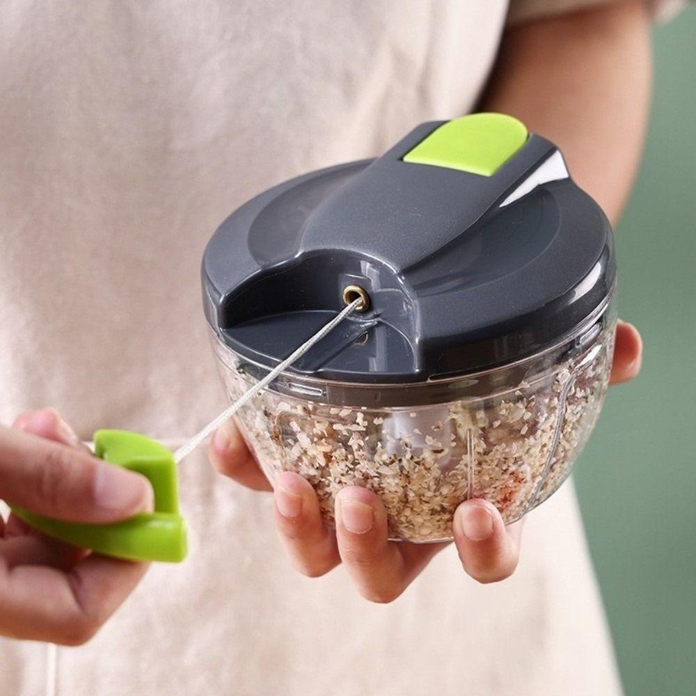 With Cover Manual Food Chopper Easy To Wash Kitchen Food Processor Onion Cutter  Fruits