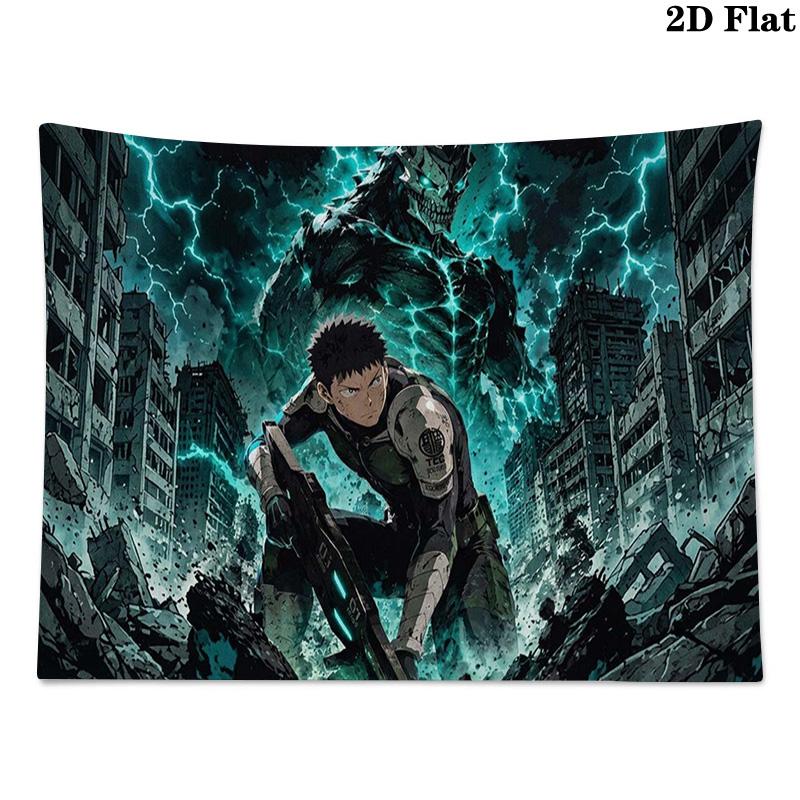 Kaiju No 8 Wall Tapestry Aesthetic Wall Hanging Printed Fabric Blanket Decorative Tapestries for Bedroom Living Room Home Decor