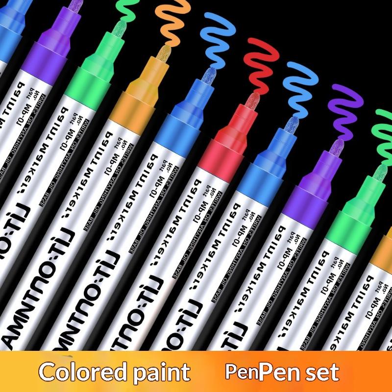 Tombstone Marker Pen Inscription Restoration Pen Oil Based Quick Dry Weatherproof Touch Up Paint Pen For Granite & Marble