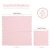 100er Pack Cocktailservietten 2-lagig Gezackter Rand Dessertservietten Einwegservietten für Abendessen Hochzeit Geburtstagsparty Brautevent