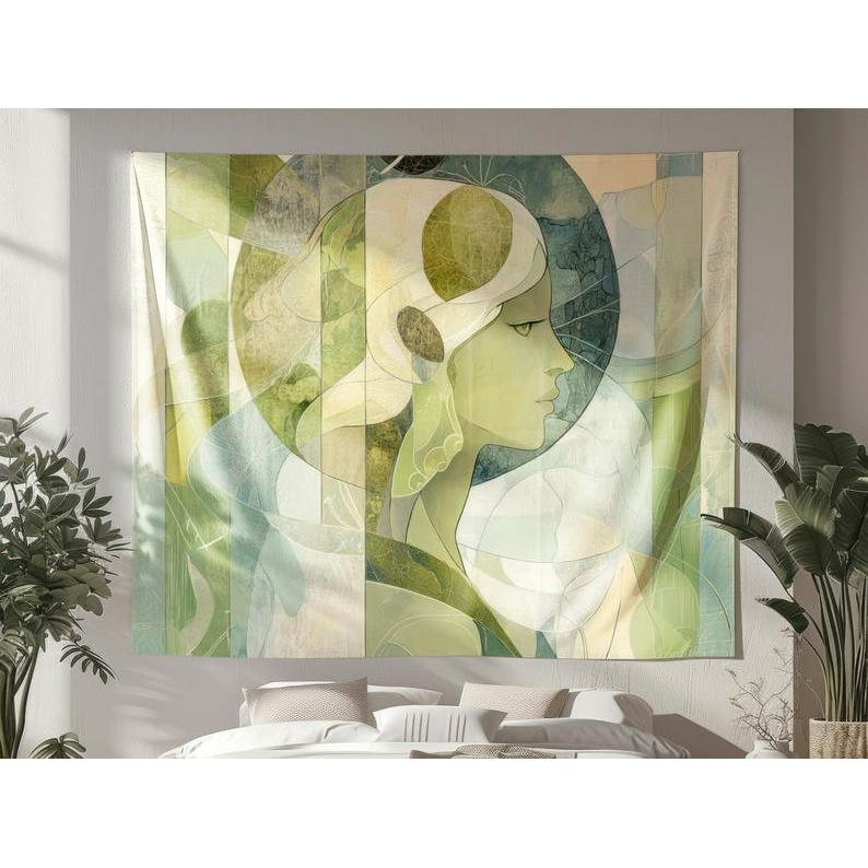 Virgo constellation tapestry 75x100 чёрный