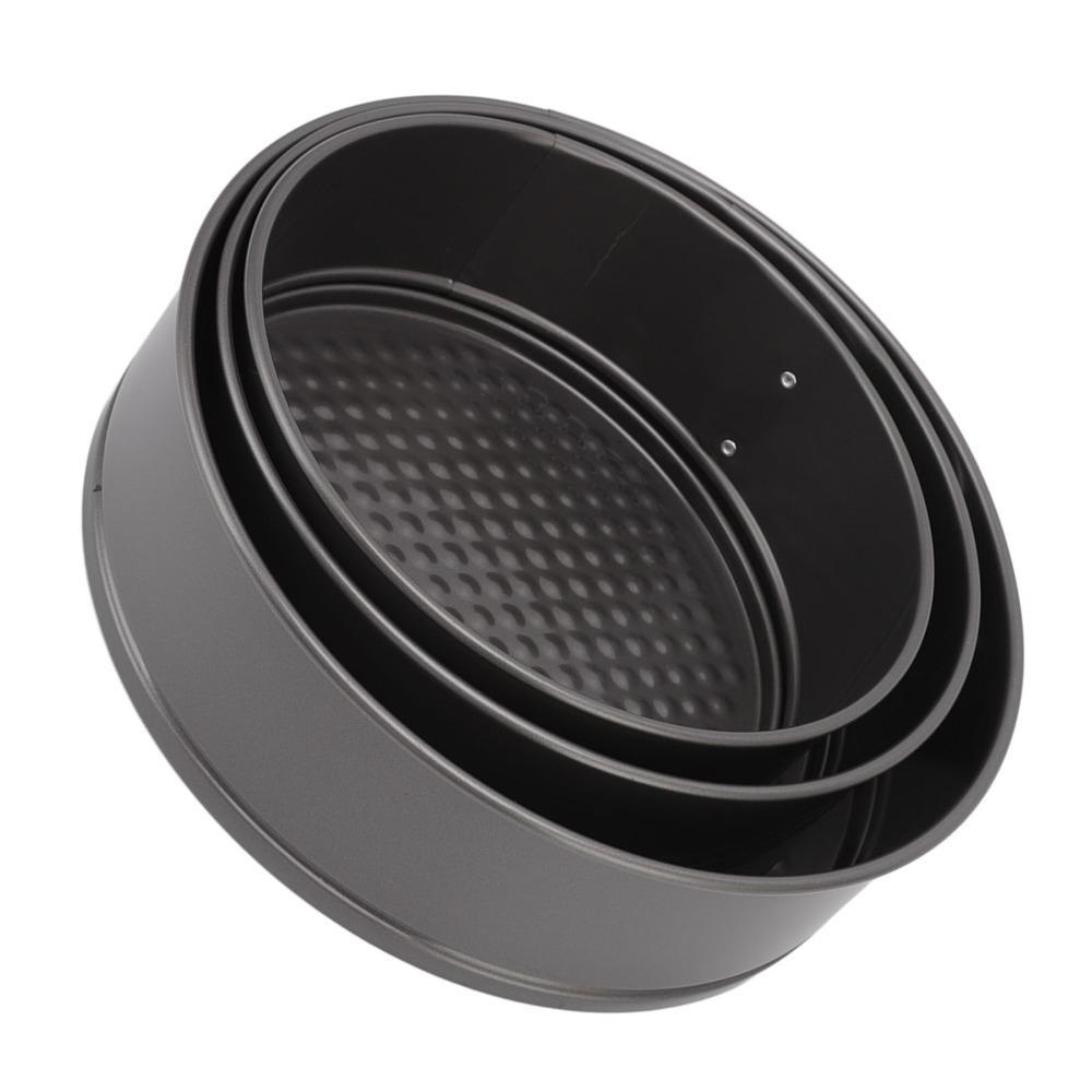 3pcs Nonstick Surface Springform Pan Set Carbon Steel Cheesecake Pan Set  Cheesecake Pizza Bread